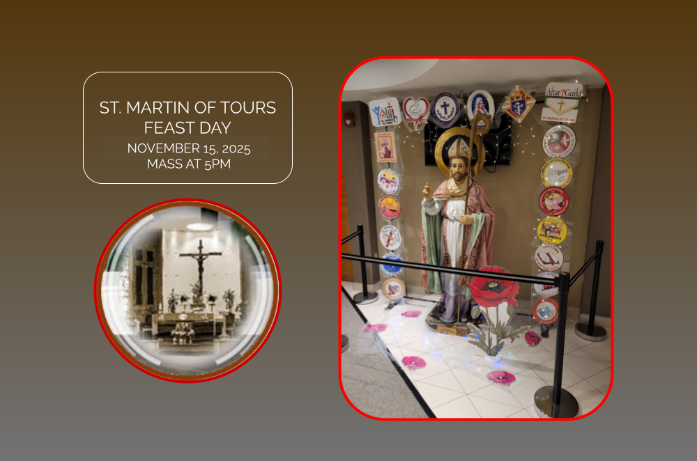 SM Feast Day Mass Saturday November 15, 2025 at 5PM
